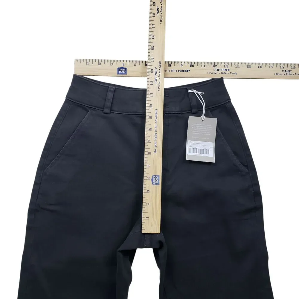 NWT Everlane The Organic Straight Leg Pants Womens Size 2 Black High Rise Jeans - Picture 4 of 12